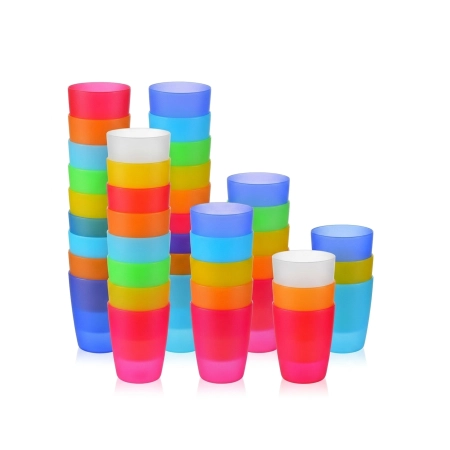 Kubek kubki plastkowe dla dzieci do przedszkola szkoły kpl. 30 szt 250ml mix kolor sg